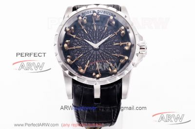 Perfect Replica Swiss Roger Dubuis Excalibur Limited Edition – Knights of the Round Table Black 